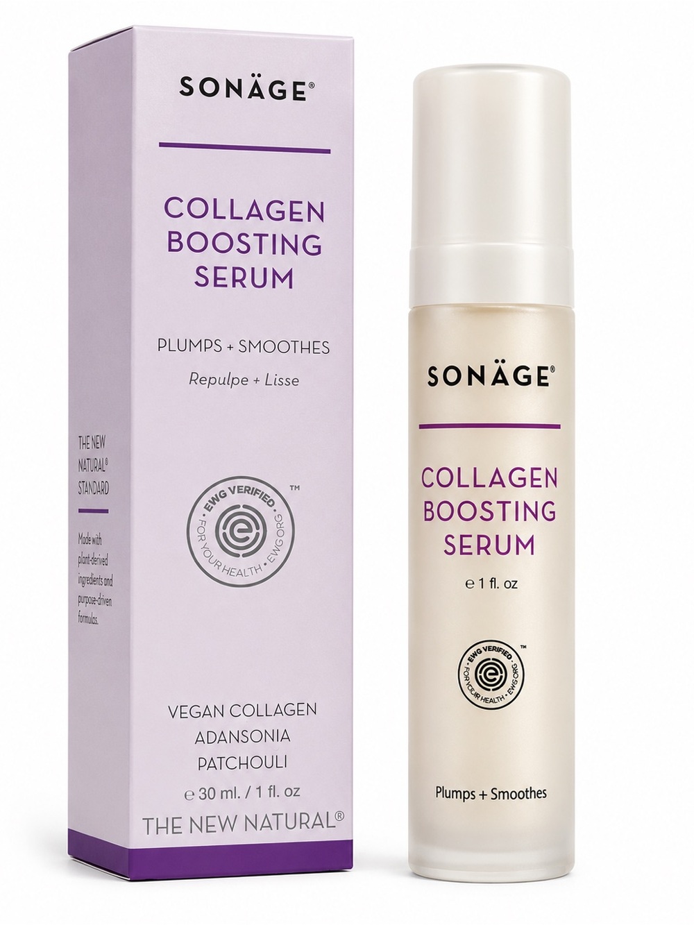 Sonäge Collagen Boosting Serum 1 oz - BNIB